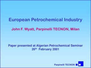 European Petrochemical Industry