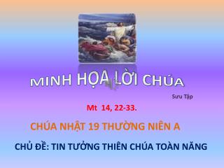 MINH HỌA LỜI CHÚA
