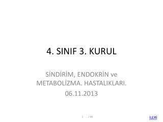 4. SINIF 3. KURUL
