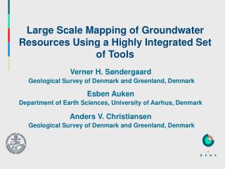Large Scale Mapping of Groundwater Resources Using a Highly Integrated Set of Tools
