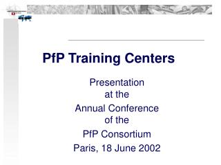PfP Training Centers