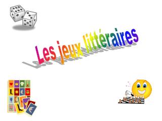 Les jeux littéraires