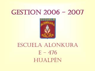 GESTION 2006 - 2007