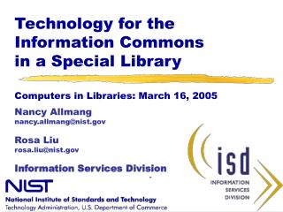 Technology for the Information Commons in a Special Library