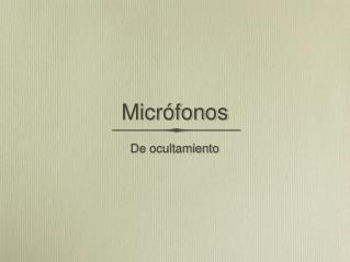 Micrófonos