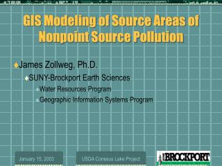 GIS Modeling of Source Areas of Nonpoint Source Pollution