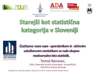 Tomaž Banovec, ZDUS, Slovensko društvo informatika - ForumIKT50+, Statistično društvo Slovenije
