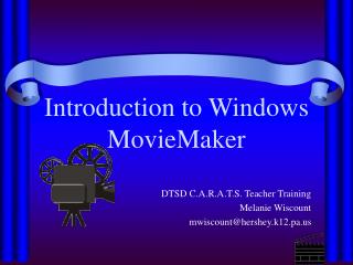 Introduction to Windows MovieMaker