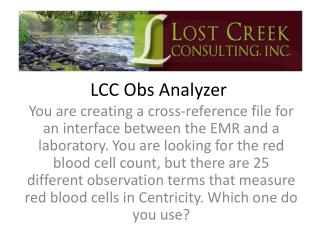 LCC Obs Analyzer