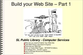 Build your Web Site – Part 1
