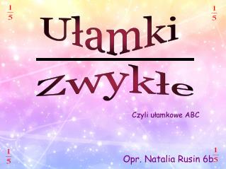 Ułamki