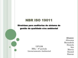 NBR ISO 19011