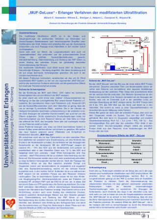 „MUF-DeLuxe“ - Erlanger Verfahren der modifizierten Ultrafiltration