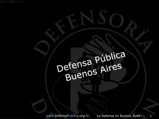 Defensa Pública Buenos Aires