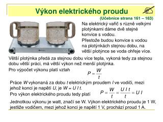 Výkon elektrického proudu