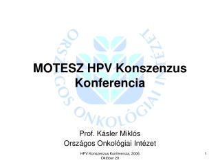 MOTESZ HPV Konszenzus Konferencia