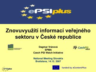 Znovuvyužití informací veřejného sektoru v České republice