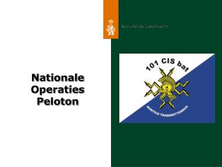Nationale Operaties P eloton