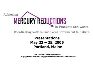 Presentations May 23 – 25, 2005