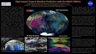 High-Impact Tropical Weather Prediction with the NASA CAMVis :