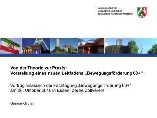 Von der Theorie zur Praxis: Vorstellung eines neuen Leitfadens „Bewegungsförderung 60+“