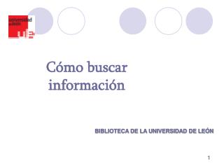 Cómo buscar información