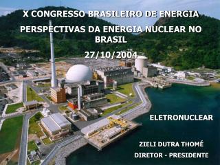 X CONGRESSO BRASILEIRO DE ENERGIA PERSPECTIVAS DA ENERGIA NUCLEAR NO BRASIL 27/10/2004