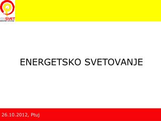 ENERGETSKO SVETOVANJE