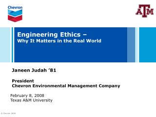 Engineering Ethics – Why It Matters in the Real World