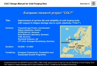 European research project ”COLT”