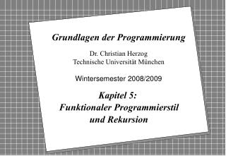 Grundlagen der Programmierung