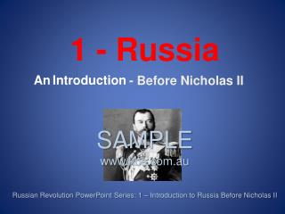 - Before Nicholas II