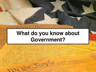 What do you know about Government?