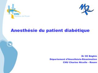 Anesthésie du patient diabétique