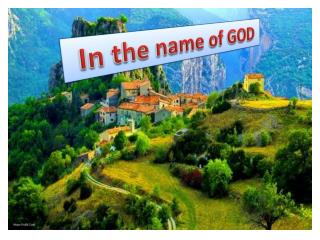In the name of GOD