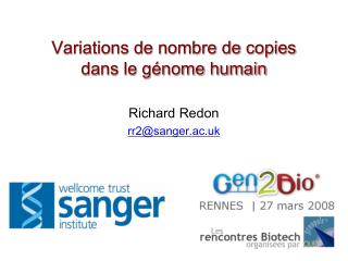 Variations de nombre de copies dans le génome humain