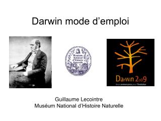 Darwin mode d’emploi
