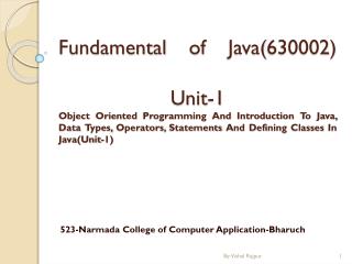523-Narmada College of Computer Application- Bharuch
