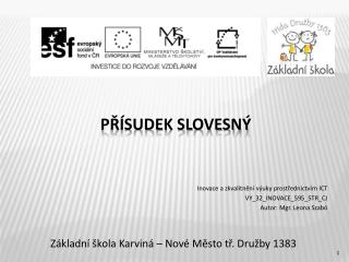 Přísudek slovesný