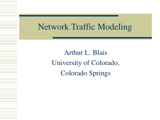 Network Traffic Modeling