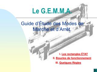 Le G.E.M.M.A.