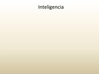 Inteligencia