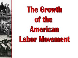 The Growth of the American Labor Movement