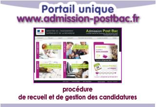 procédure de recueil et de gestion des candidatures