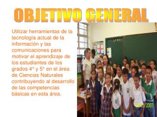 OBJETIVO GENERAL