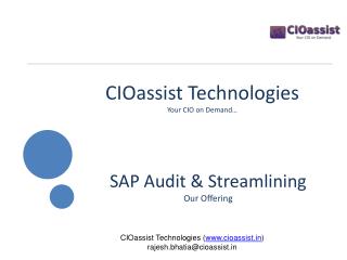CIOassist Technologies Your CIO on Demand…