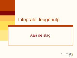 Integrale Jeugdhulp