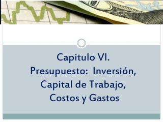 Capitulo VI. Presupuesto: Inversión, Capital de Trabajo, Costos y Gastos