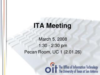 ITA Meeting