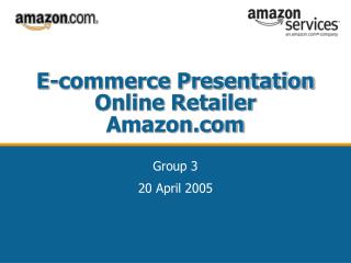 E-commerce Presentation Online Retailer Amazon